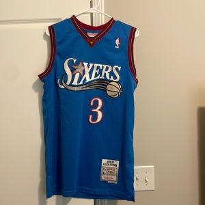 Allen Iverson 76ers Jersey. Hardwood classic. Basketball Jersey